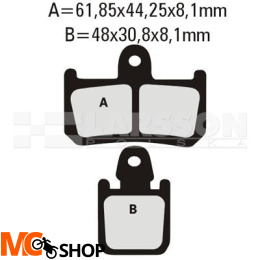 Klocki hamulcowe EBC (4 szt.) FA442/4 4101545 Yamaha MT-01