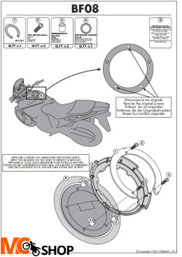 Givi BF08 Pierścień mocujący tanklock Ducati