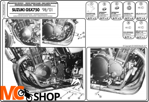 Givi TN392 GMOLE GSF600 GSX600 GSX750 (98-02) Givi TN392 GMOLE GSF600 GSX600 GSX750 (98-02)