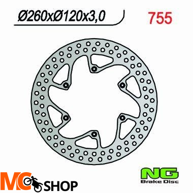 NG TARCZA HAMULCA PRZÓD HUSQVARNA NG755 NG TARCZA HAMULCA PRZÓD HUSQVARNA NG755