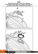 Givi BF24 Pierścień mocujący tanklock Yamaha XSR700