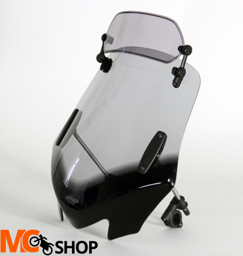 Uniwersalna szyba MRA do motocykli bez owiewek, forma - VFXSZ1 (przyciemniana)