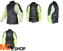 KURTKA PRZECIWDESZCZOWA OZONE MARIN BLACK/FLUO