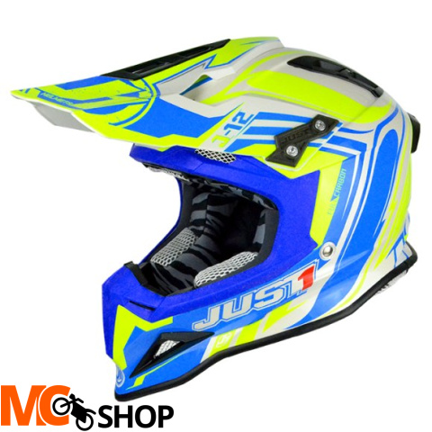 KASK JUST1 J12 FLAME YELLOW-BLUE KASK JUST1 J12 FLAME YELLOW-BLUE