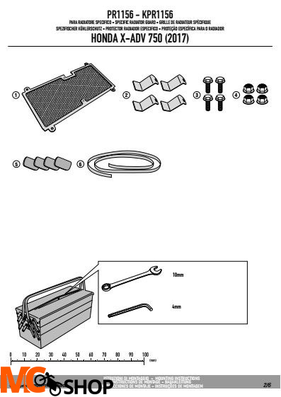 GIVI PR1156 OSŁONA CHŁODNICY HONDA X-ADV 750 GIVI PR1156 OSŁONA CHŁODNICY HONDA X-ADV 750