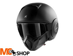 Kask otwarty SHARK STREET-DRAK BLANK czarny/mat