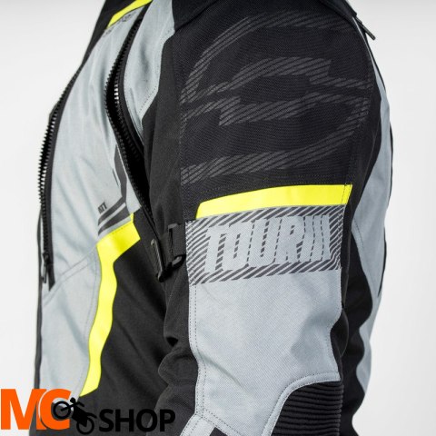 OZONE KURTKA TEKSTYLNA TOUR III BLACK/GREY/FLUO YE