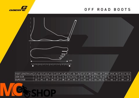 GAERNE BUTY CROSS SG-12 ENDURO BLACK CZARNY